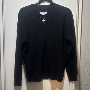 Nine West Women's V-Neck Black Sweater